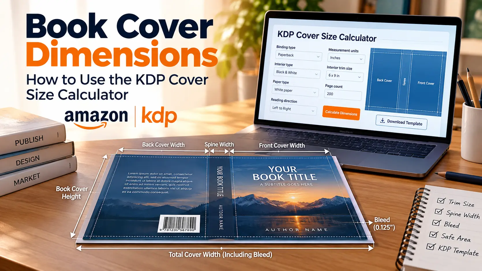 Book Cover Dimensions How to Use the KDP Book Size Calculator
